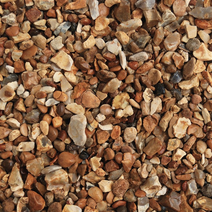 Golden Flint Chippings 10mm               Bulk Bag